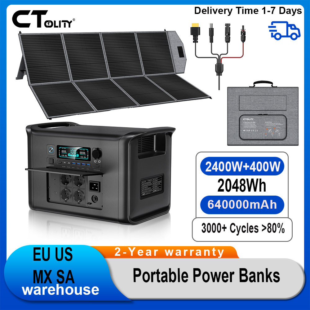 Rv Solar Kit 400W - CTOLITY AP2000 2400W 1600W 500W Estación