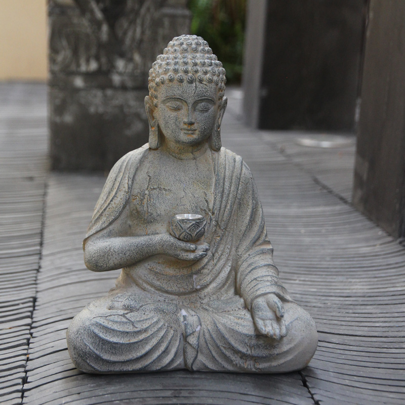 Estatua de Buda Solar de resin - Renewable Energy Solar reseña y precio